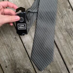BNWT Gianni Versace Striped Tie
